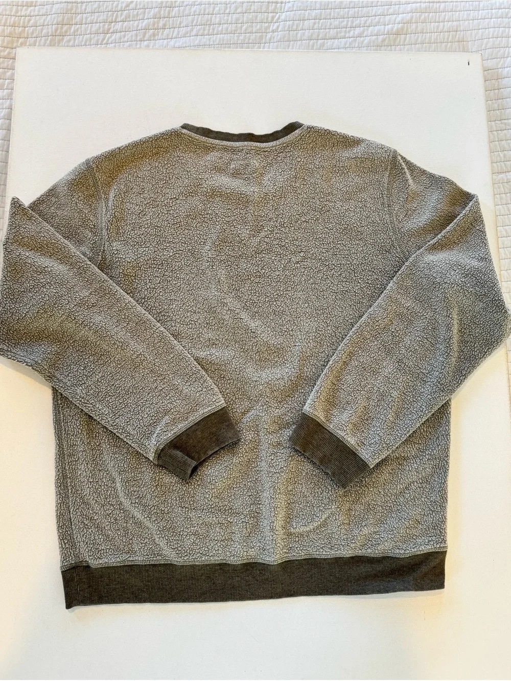 Marine Layer Fleece Out Crew Sweatshirt Men’s XL Muted Green